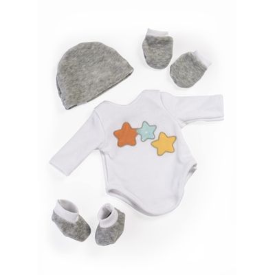 Miniland Clothes for Dolls 15 3/4'' Layette Set - Quality, Role Play, Educational