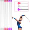 Sumind 6 Piece 21'' Twirling Batons Kids' Gymnastics Dance Batons for Girls, Artistic Dancing, Talent Shows & More, Pink, White, Purple view 1
