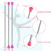 Sumind 6 Piece 21'' Twirling Batons Kids' Gymnastics Dance Batons for Girls, Artistic Dancing, Talent Shows & More, Pink, White, Purple view 2