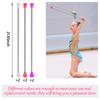 Sumind 6 Piece 21'' Twirling Batons Kids' Gymnastics Dance Batons for Girls, Artistic Dancing, Talent Shows & More, Pink, White, Purple view 3