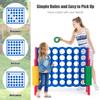 GLACER Giant 4-in-A-Row, Jumbo 4-to-Score Giant Game Set Backyard Games for Kids & Adults, 3.5FT Tall Indoor & Outdoor Connect-All-4 Game Set with 42 Jumbo Rings & Quick-Release Slider view 2
