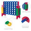 GLACER Giant 4-in-A-Row, Jumbo 4-to-Score Giant Game Set Backyard Games for Kids & Adults, 3.5FT Tall Indoor & Outdoor Connect-All-4 Game Set with 42 Jumbo Rings & Quick-Release Slider view 3