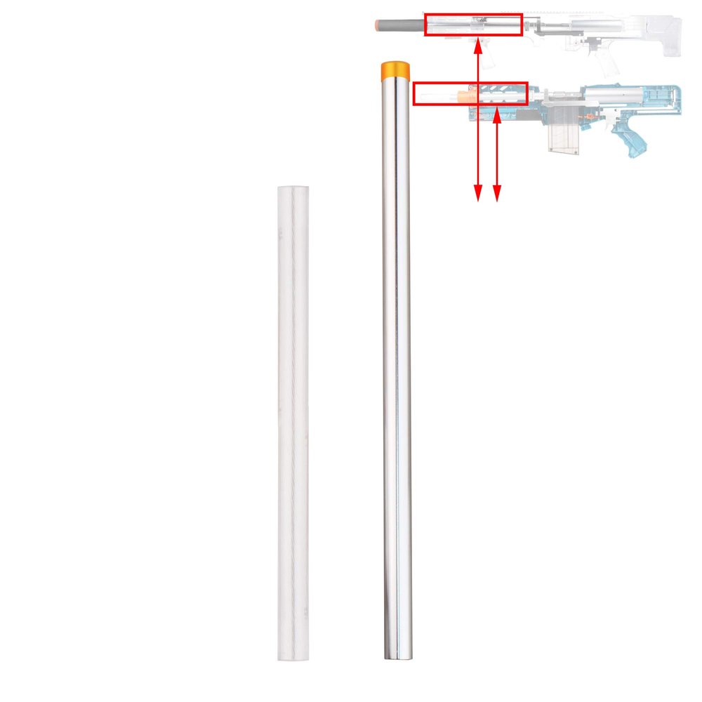 WORKER Longshot 368mm Inner Tube Kit for Longshot CS-6, Longshot CS-12 Terminator Toy Color Silver