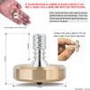DjuiinoStar High Performance Spinning Top, Spins Forever (10 Minutes is Just A Piece of Cake for Skilled Adults), High End EDC Desktop Toy DST-808 view 3