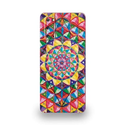 MightySkins Carbon Fiber Skin for Samsung Galaxy S20 - Rainbow Kaleidoscope | Protective, Durable Textured Carbon Fiber Finish | Easy to Apply | Made in The USA