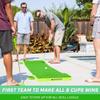 GoSports BattlePutt Golf Putting Game, 2-on-2 Pong Style Play with 11 ft Putting Green, 2 Putters and 2 Golf Balls view 3