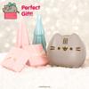 Hamee Pusheen Cat Slow Rising Cute Jumbo Squishy Toy (Bread Scented, 6.3 inch) [Birthday Gift Bags, Party Favors, Gift Basket Filler, Stress Relief Kawaii Stuff Toys] - Loaf view 2