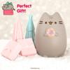 Hamee Pusheen Cat Slow Rising Cute Jumbo Squishy Toy (Bread Scented, 6.3 inch) [Birthday Gift Bags, Party Favors, Gift Basket Filler, Stress Relief Toys] - Pusheen with Donut view 2