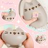 Hamee Pusheen Cat Slow Rising Cute Jumbo Squishy Toy (Bread Scented, 6.3 inch) [Birthday Gift Bags, Party Favors, Gift Basket Filler, Stress Relief Toys] - Pusheen with Donut view 3