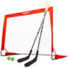GoSports Hockey Street Set - Includes Pop-Up Goal and 2 Hockey Sticks with 2 Balls view 1