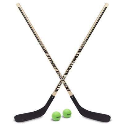GoSports Hockey Street Sticks - Premium Wooden Hockey Sticks for Street Hockey