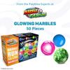 Marble Genius Glow in The Dark Marbles for Marble Run - 50 Pieces, Multicolor, Medium, Ages 4 & Up - Light-Up LED Orbs for Race Track & Colorful Play view 2