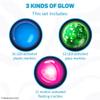 Marble Genius Glow in The Dark Marbles for Marble Run - 50 Pieces, Multicolor, Medium, Ages 4 & Up - Light-Up LED Orbs for Race Track & Colorful Play view 3