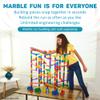 Marble Genius Glow in The Dark Marbles for Marble Run - 50 Pieces, Multicolor, Medium, Ages 4 & Up - Light-Up LED Orbs for Race Track & Colorful Play view 4