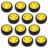 T Tulead Mini Tire Wheels Plastic Wheels Parts 2.6-Inch Diameter Gear Wheel Pack of 12 view 1