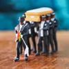 1/64 Pallbearer Team Action Figure Model,Ghana Funeral Dancing While Carrying Coffin,Action Figure Car Decor - Standing view 3