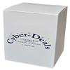 Cyber-Deals Set of Dice Cup Black PU Leather w/Plush Red Felt Lined + Spanish Poker Dice Bone Tone (Gift Boxed) view 2
