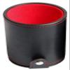 Cyber-Deals Set of Dice Cup with Storage Compartment Black PU Leather Red Felt Lined + (5) 16mm Poker Dice (Gift Boxed) (Spanish Poker (Squared Corners) - Ivory) view 4
