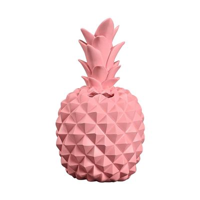 Ceramic Piggy Bank Resin Pineapple Shape Saving Pot Coin Bank Personalized Money Storage Pot Simple Desktop Decor () Girl Piggy Bank