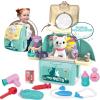 Pet Cat Carrier Backpack Toy, MAGIC4U 23PCS Pet Care Playset,Vet Clinic and Doctor Kit for Kids, Pet Veterinarian Medical Role Play Set for Boys and Girls Ages 3-6 view 1