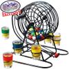 Matty's Toy Stop Drunken Bingo Deluxe Drinking Game Set with Metal Cage & Color Coded Shot Glasses view 2