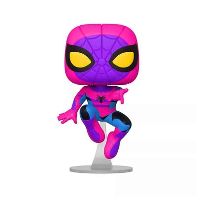 Funko Pop! Marvel: Blacklight Spider-Man Vinyl Figure Exclusive Black Light Edition Spiderman Pop Only