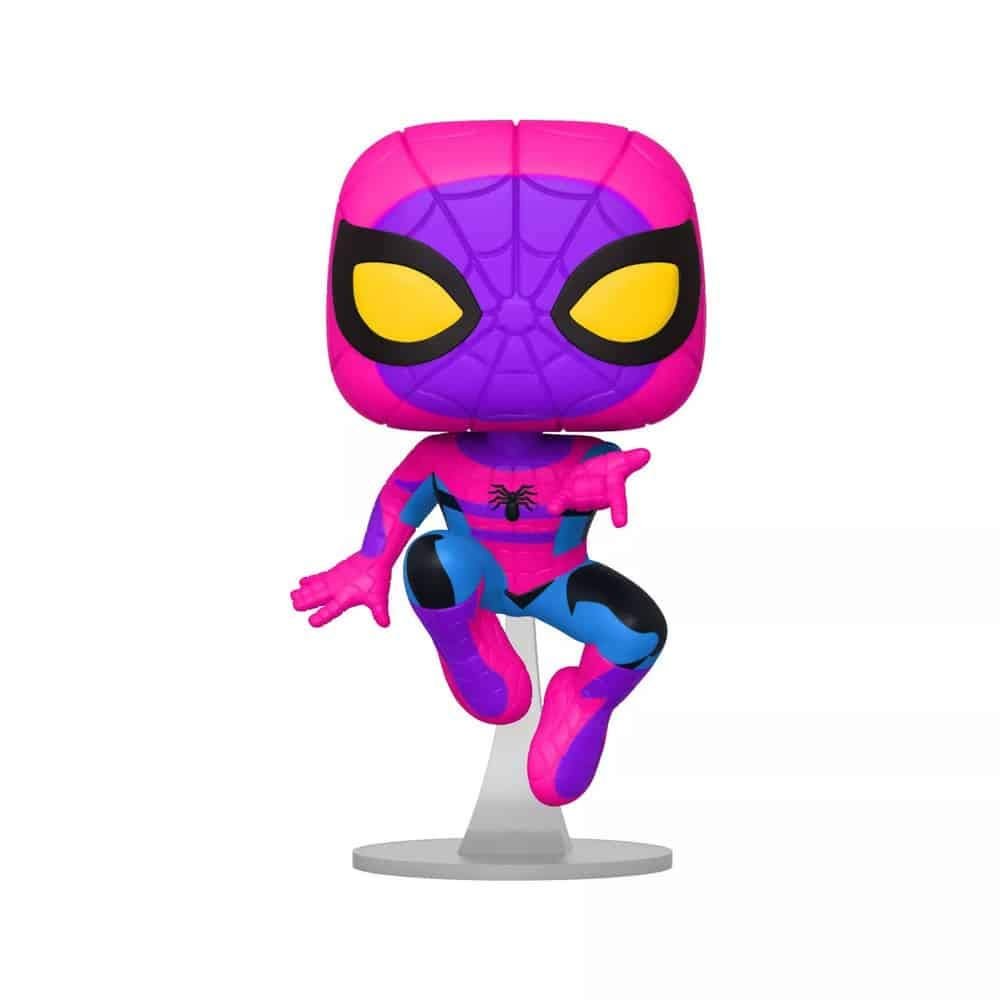 Funko Pop! Marvel: Blacklight Spider-Man Vinyl Figure Exclusive Black Light Edition Spiderman Pop Only
