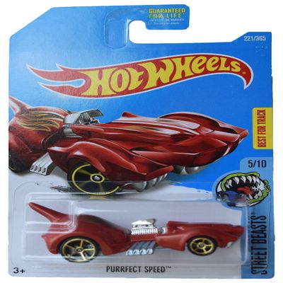 Mattel Hot Wheels Purrfect Speed 221/365, red