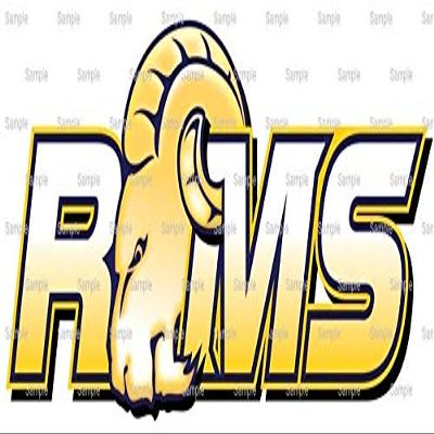 1/8 Sheet - Rams Gold Mascot Birthday - D956 - 2D Edible Cake Cupcake Party Topper