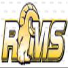 1/8 Sheet - Rams Gold Mascot Birthday - D956 - 2D Edible Cake Cupcake Party Topper view 1