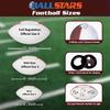 Ballstars Custom Personalized Graduation Football (Mini Size 6 Size 1, with Base) view 2