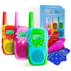 Waka Waka Walkie Talkies for Kids (3 Pack, Yellow, Red, Green)  Long Range Two-Way Walkie Talkie Set with Bandanas and Whistles Included  Great for Indoor or Outdoor Play  Gift for Boys and Girls view 1
