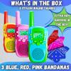 Waka Waka Walkie Talkies for Kids (3 Pack, Yellow, Red, Green)  Long Range Two-Way Walkie Talkie Set with Bandanas and Whistles Included  Great for Indoor or Outdoor Play  Gift for Boys and Girls view 3