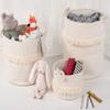 Woven Storage Baskets Cotton Rope Decorative Hamper for Nursery, Toys, Blankets, and Laundry, Cute Tassel Nursery Decor - Home Storage Container view 1