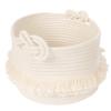 Woven Storage Baskets Cotton Rope Decorative Hamper for Nursery, Toys, Blankets, and Laundry, Cute Tassel Nursery Decor - Home Storage Container view 2