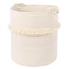 Woven Storage Baskets Cotton Rope Decorative Hamper for Nursery, Toys, Blankets, and Laundry, Cute Tassel Nursery Decor - Home Storage Container view 4