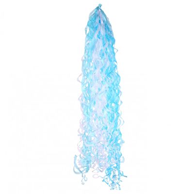 APAC 18 Baby Blue & White Colours Balloon Tassels, Balloon Tail, Giant Balloon with Tassel, Large