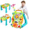 3-in-1 Baby Walker for Boy Girls Sit to Stand Toy Activity Center Drawing Board Infant Toys for 1 Year Old Birthday Gifts 9 12 18 Months 2 3 Year Old Kid Toddler Push Toy Musical Sound Light Effect view 1