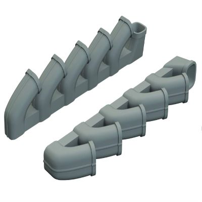 Eduard EDU648588 1/48 Brassin Ilyushin IL-2 Sturmovik Exhaust Pipe (for Tamiya) Plastic Model Parts
