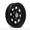 Mammoth 8 Black Wagon Wheel Edition Steel Wheel; 15x8; -19mm Offset Compatible for 87-95 Jeep Wrangler YJ view 1