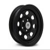 Mammoth 8 Black Wagon Wheel Edition Steel Wheel; 15x8; -19mm Offset Compatible for 87-95 Jeep Wrangler YJ view 2