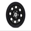Mammoth 8 Black Wagon Wheel Edition Steel Wheel; 15x8; -19mm Offset Compatible for 87-95 Jeep Wrangler YJ view 3