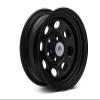 Mammoth 8 Black Wagon Wheel Edition Steel Wheel; 15x8; -19mm Offset Compatible for 87-95 Jeep Wrangler YJ view 4