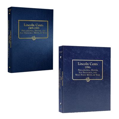 Whitman US Lincoln Cent Coin Album Set 1909 to Date