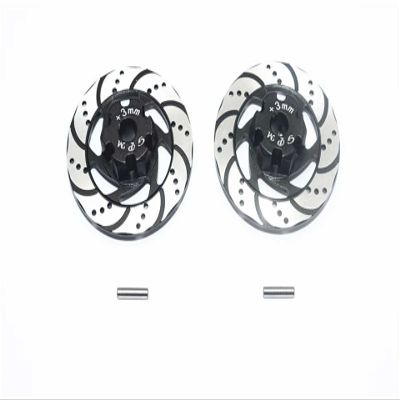 GPM for TRAXXAS 1/7 Unlimited Desert Racer Aluminum +3MM HEX with Brake Disk with Silver LINING-4PC Set (Black)
