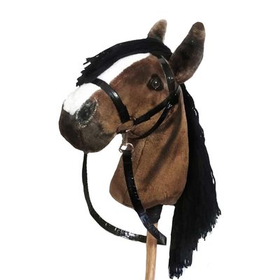 Hobby Horse for Kids A4 Chestnut Hobby Horse on Stick