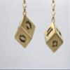 Smuggler's Dice Accurate Stainless Steel Gold Plated Deluxe Solo Dice - Antique view 4