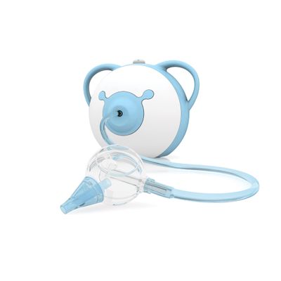 Nosiboo Pro Nasal Aspirator for Babies | Electric Nose Sucker | Made in EU | Adjustable Suction Power | Premium Quality | Award-Winning Design (Blue, 7,8x6,38x6,77 Inch)