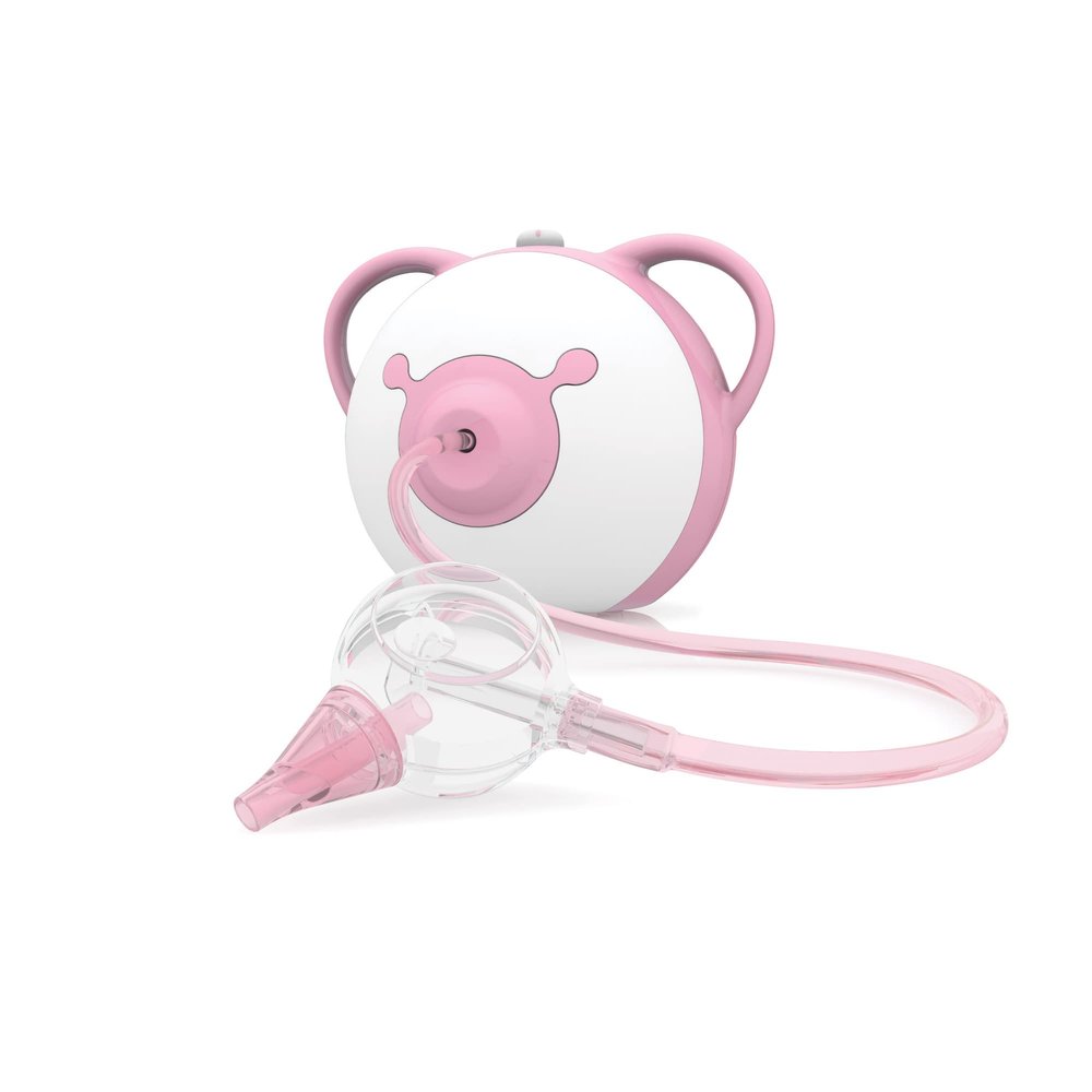 Nosiboo Pro Nasal Aspirator for Babies | Electric Nose Sucker | Made in EU | Adjustable Suction Power | Premium Quality | Award-Winning Design (Pink, 7,8x6,38x6,77 Inch)