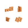 PIXIO-16 Light Brown Color Series Magnetic Blocks Building Set 16pcs with Free App, Stress Relief Building Blocks, Magnets for Kids, Pixel Art Desk Toy, Fidget Toys view 2